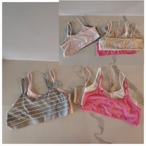 SOLD!!!  5 NWT Lot Cat & Jack Girls Bra set size 14-16. Grey, pink, soft rose.